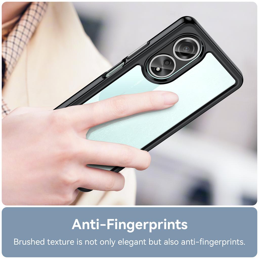 For Oppo A58 4G Case TPU+Acrylic Shockproof Anti-fall Protective Phone Cover