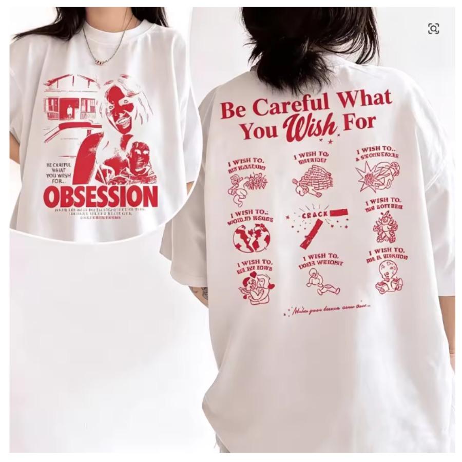 Horror Movie Obsession One Wish Willow Short Sleeve T Shirt Unisex Unisex Harajuku Tops 90s Aesthetic Graphics Tshirt Cotton Tees