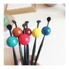 Simple Resin Hair Stick with Candy-like Ball - Elegant Hair Accessory for Kimono, Yukata, and Formal Occasions (Deep Scarlet)