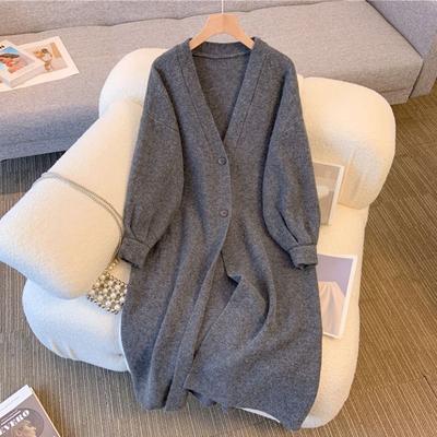 Fashionable and Comfy Long Sweater Coat with Loose Knitted Cardigan for Women In Autumn
