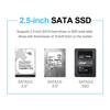 Carcasa HDD USB 3.0 de 2,5 pulgadas SATA SSD Estuche para disco duro Velocidad de transferencia de 5 Gbps Carcasa externa móvil Cajas para disco duro para ordenador portátil