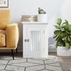 Vidaxl Dog Pen, White, 45X62X59 Cm, Wood-Based Material