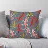 Tribal Geckos Grey Pillowcase Polyester Linen Velvet Printed Zip Decor Throw Pillow Case Sofa Cushion Case