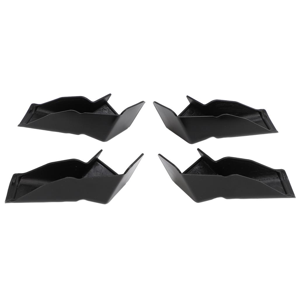 4pcs RV Gutter Spouts Direct Rain Water Away From RV Gutter Extender for Most Motorhomes Black