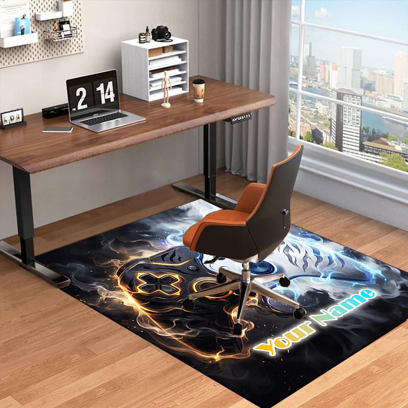 1PC Custom Name Epic Controllers Theme Floor Mat Ideal for Living Room, Game Rooms, Office, Bedroom,Floor Mat Playful Design