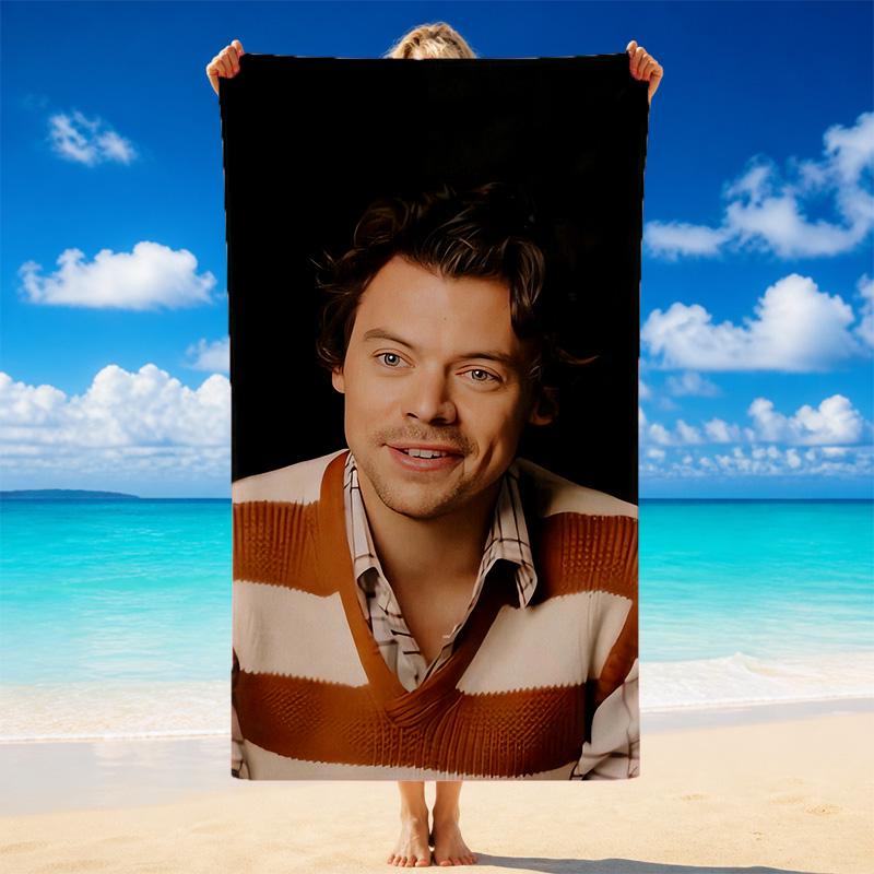 Harry Styles Schnelltrocknendes Mikrofaser-Strandtuch Weich Saugfähig Sandabweisendes Handtuch für Strand Pool Reisen Sommer