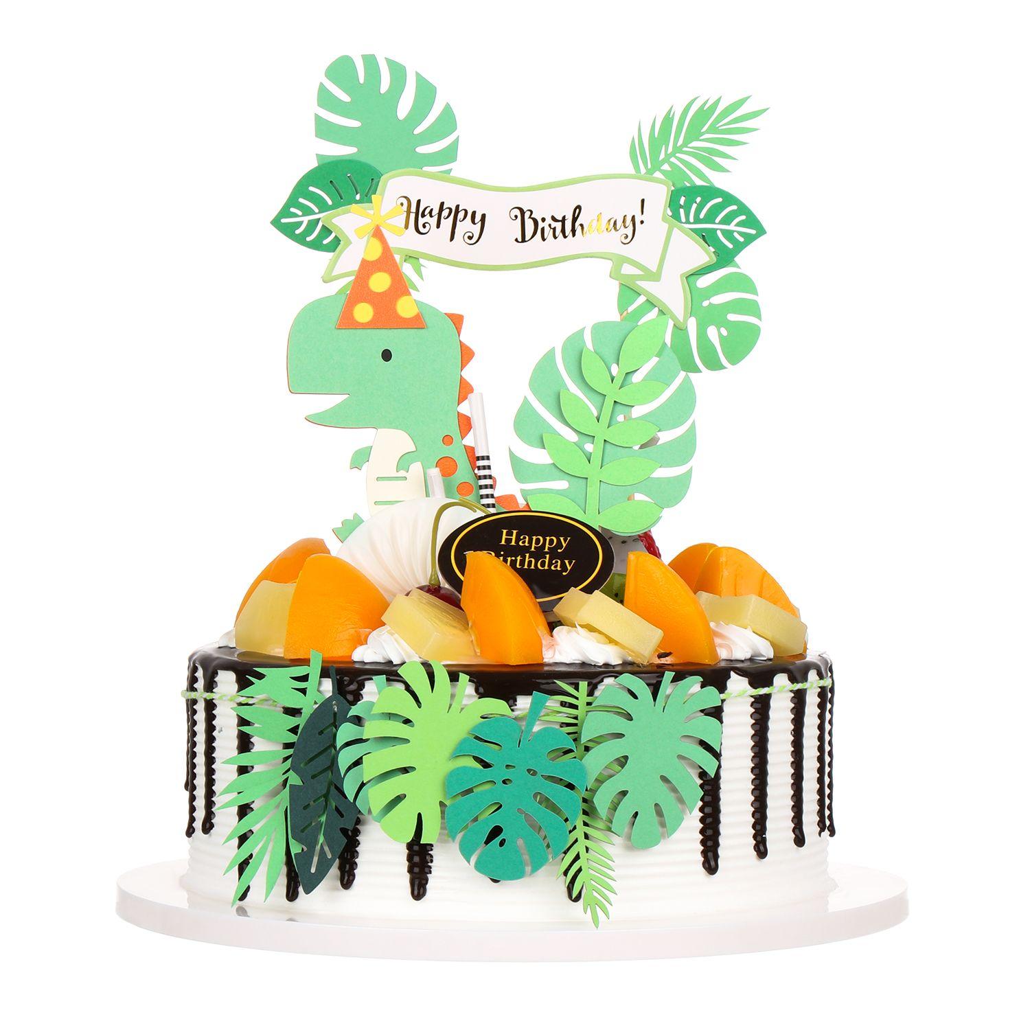 

Green Dinosaur Dinosaur Theme Birthday Topper Cake Toppers Dinosaur Cake Toppers Toppers Set