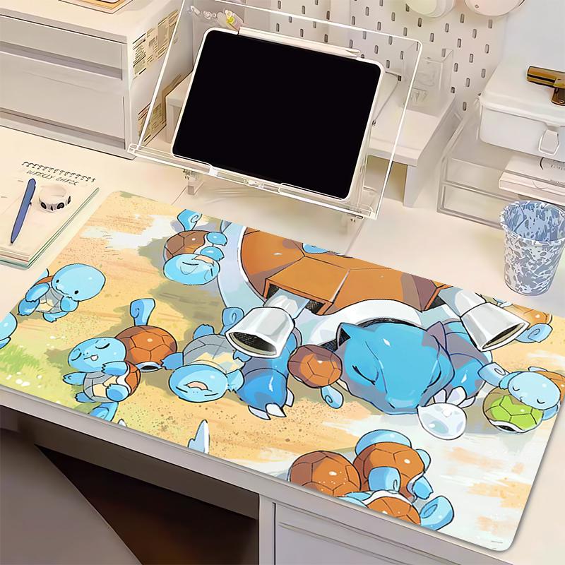 HighQuality Mouse Pad Notbook PPokemon Squirtle PC Gamer Keyboard Pad NonSlip Computer Carpet Desk Mat Gamer Cabinet MousePad