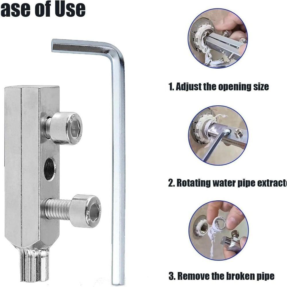 Easy Out Stripped Screw Extractor DIY Multifunctional Broken Wire Extractor 4/6 Point Broken Bolt Extractor Kit Plumbing Repair