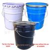 ZISIZ Round Iron Empty Paint Bucket