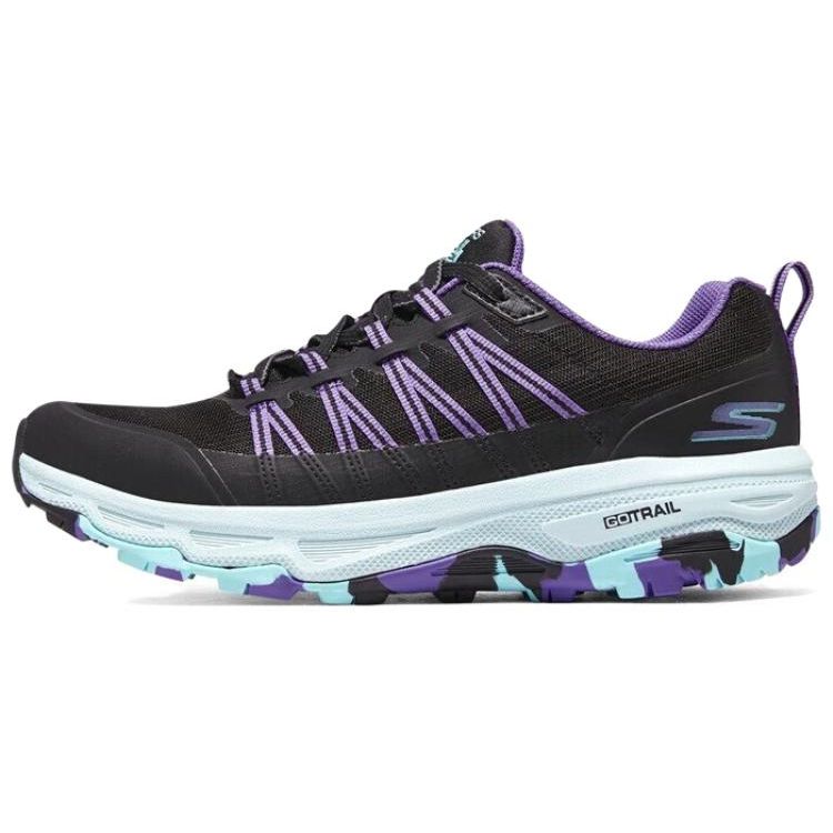 Skechers Go Run Trail Altitude Low Top Running Shoes Women sneaker Black Purple 128222C-BKLV 39