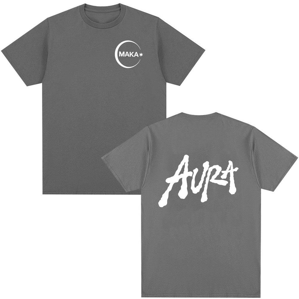Rapper Maka Aura 2025 Tour Album Merch T Shirts Men Women Fashion Vintage T-shirt Casual Cotton Short Sleeve T Shirt Streetwear