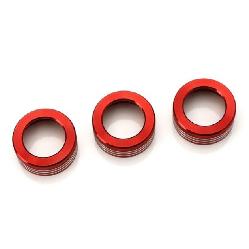 Red AC Climate Control Switch Knob Ring Covers For Scion FR-S, Toyota 86, BRZ