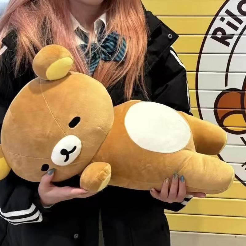 36/52/72cm Kawaii Fatty Rilakkumas Plush Toys Doll Sleeping Hug Pillow Cute Room Decor Soft Sofa Cushion Festival Surprise Gifts