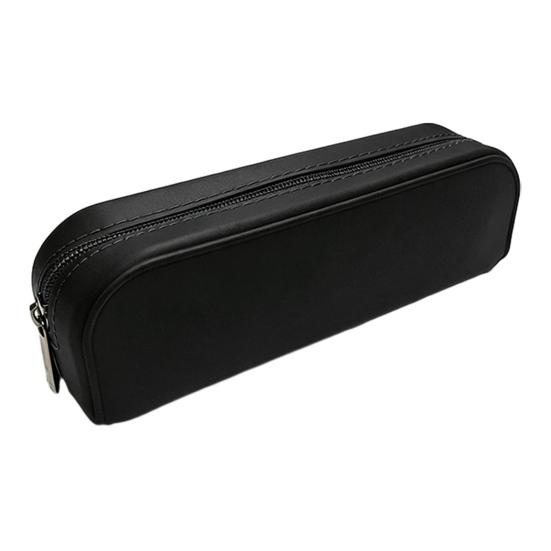 Silicone Pencil Case with And Stain-Resistant Pen Smooth Zipper Durable Holder for School чёрный