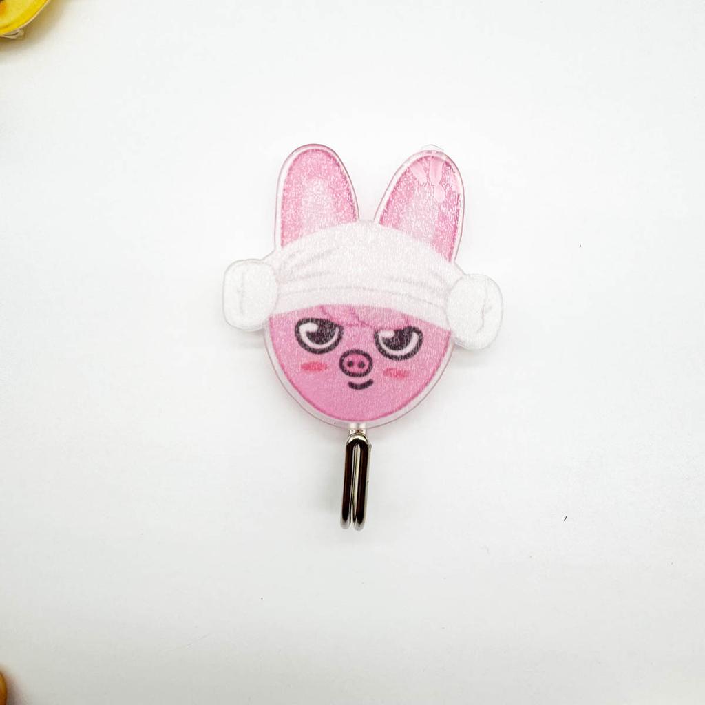 Summer Straykids Acrylic Cartoon Image Bathroom Skzoo Cute Acrylic Non Marking Hook Non Porous Acrylic Peripheral Gifts