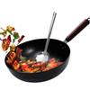 Hand-forged Chinese Wok Thickened Cookware Pan Durable Kitchen Tools  for Gas Induction Cooker