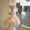 Elegant Dresses Girls Christmas Solid Lace Girl Party Dress Princess Birthday Wedding Costume Clothes