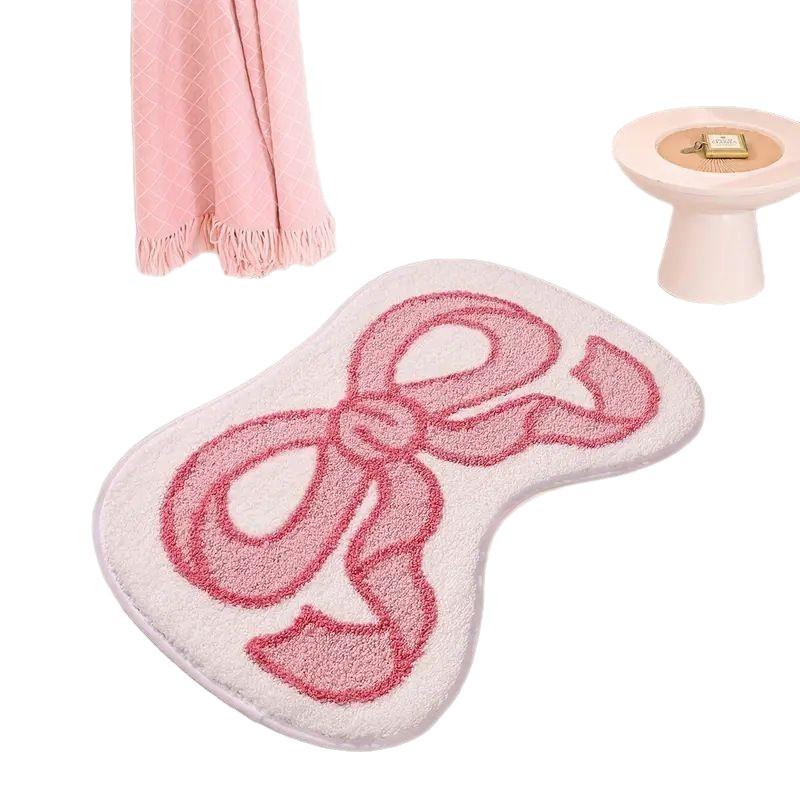 Bow Shaped Carpet Living Room Cooling Tea Table Mat Bedroom Easy Bedside Carpet Cradle Mat