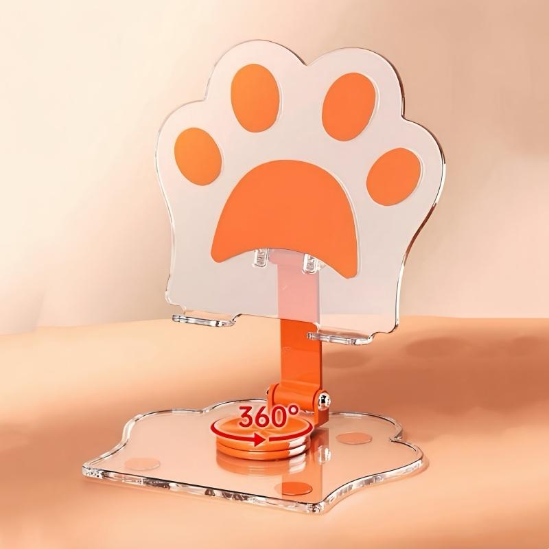 1 Piece Set of Cute Cat Paw Phone Holder Acrylic Universal Stand Desktop Lifting Lazy Stand, Perfect for Exercise