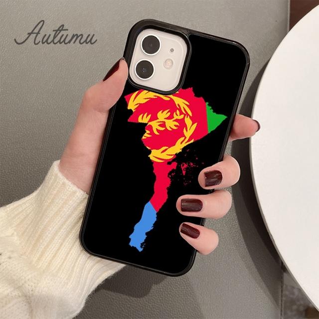 Eritrea Flag Phone Case for iPhone 11 12 13 14 Pro Max Mini X XR XS SE 2020 5 6S 7 8 Plus Samsung Galaxy S21 S22 Cover Shell