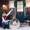 Aufblasbarer Weihnachtsball & Weihnachtsmann Schneemann Ornament für Außenrasen Dekoration
