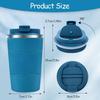 380ml Stainless Steel Mug, Insulated Coffee Mug with Leak Proof Lid, Travel Mug, Reusable Stainless Steel Coffee Mug