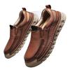 Autumn Dad Lazy Shoes Large Size Soft-soled Soft Leather Casual Leather Shoes
