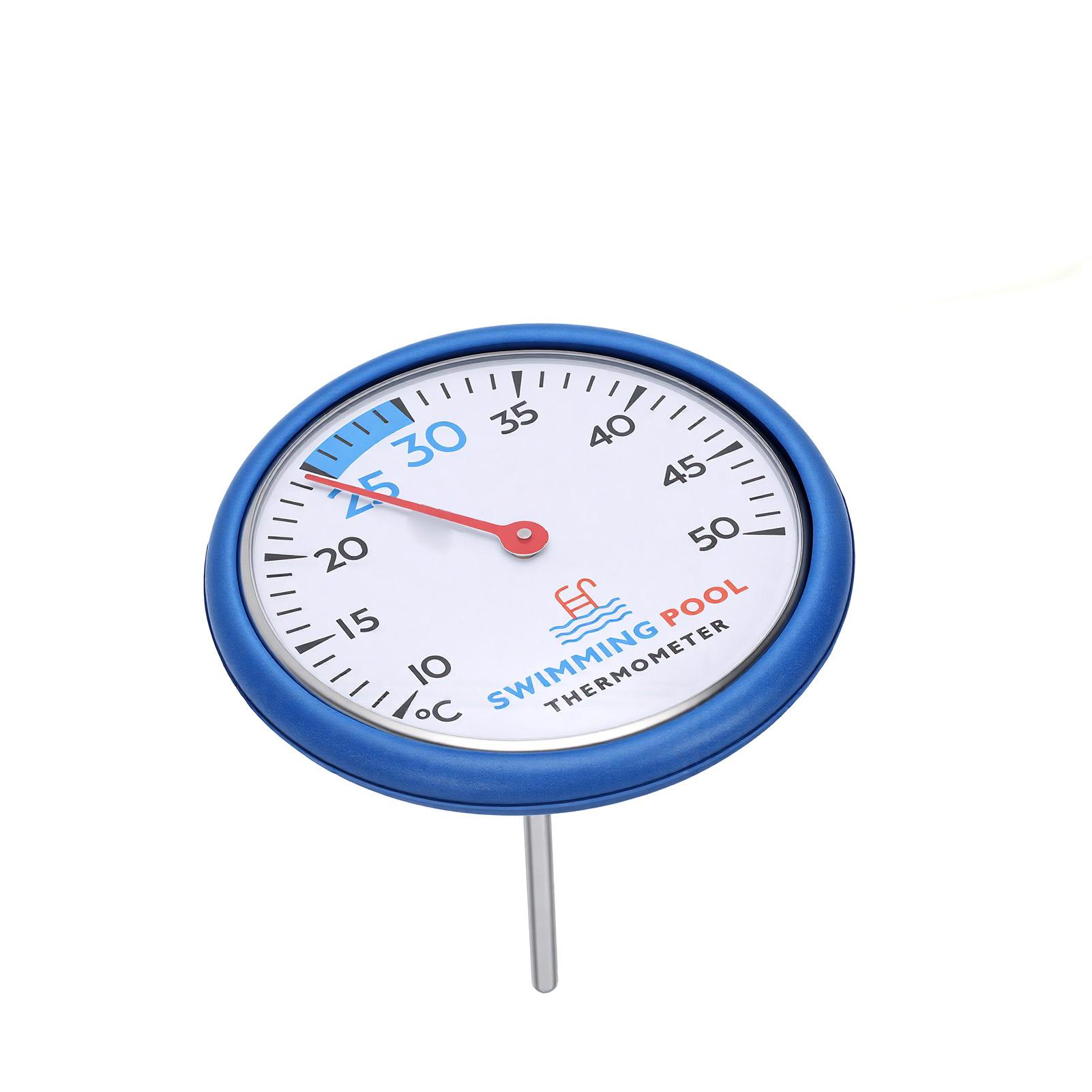 Termómetro Flotante para Piscina Medidor de Temperatura del Agua para Piscinas Bañeras de Hidromasaje Acuarios Rango 10 50 grados C A white
