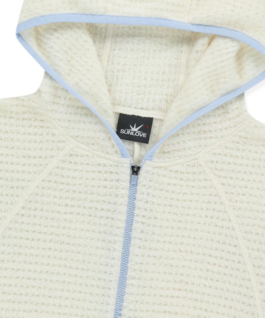 Sudadera con capucha y cremallera Polartec® Alpha® Sunlovetour Marfil
