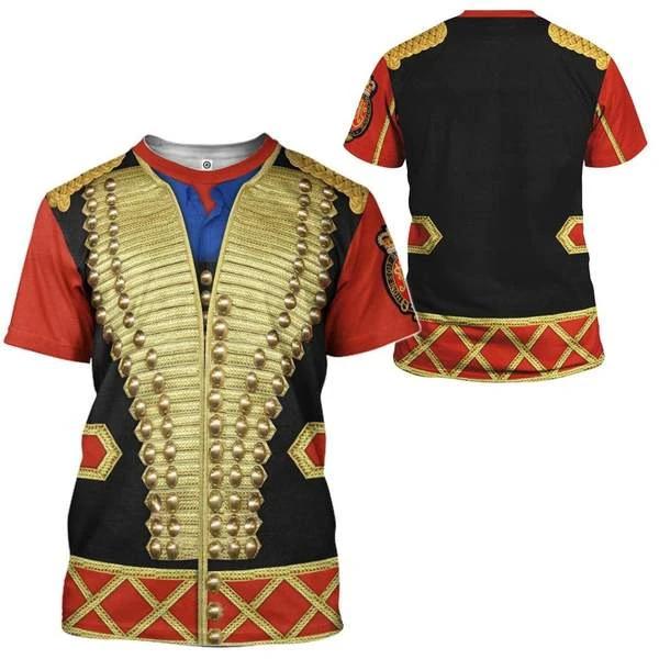 Male Historical Figure's 3D Personalized Printed Clothing Short Sleeved 3D T-shirt