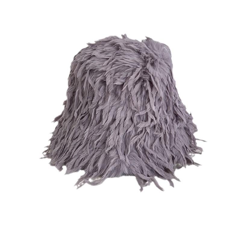 Autumn and Winter Fairy Atmosphere Bucket Hat Femininity Warm Versatile Show Face Small Plush Basin