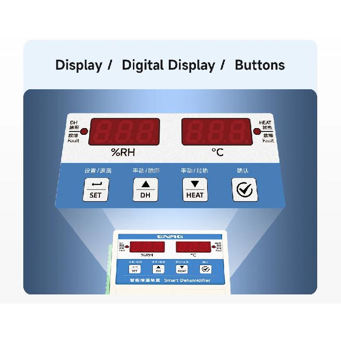 Deumidificatore Intelligente Tipo Scarico ENMG per Quadri Elettrici Piccolo Dispositivo di Deumidificazione Modulo Armadio di Distribuzione Anti-Condensa.