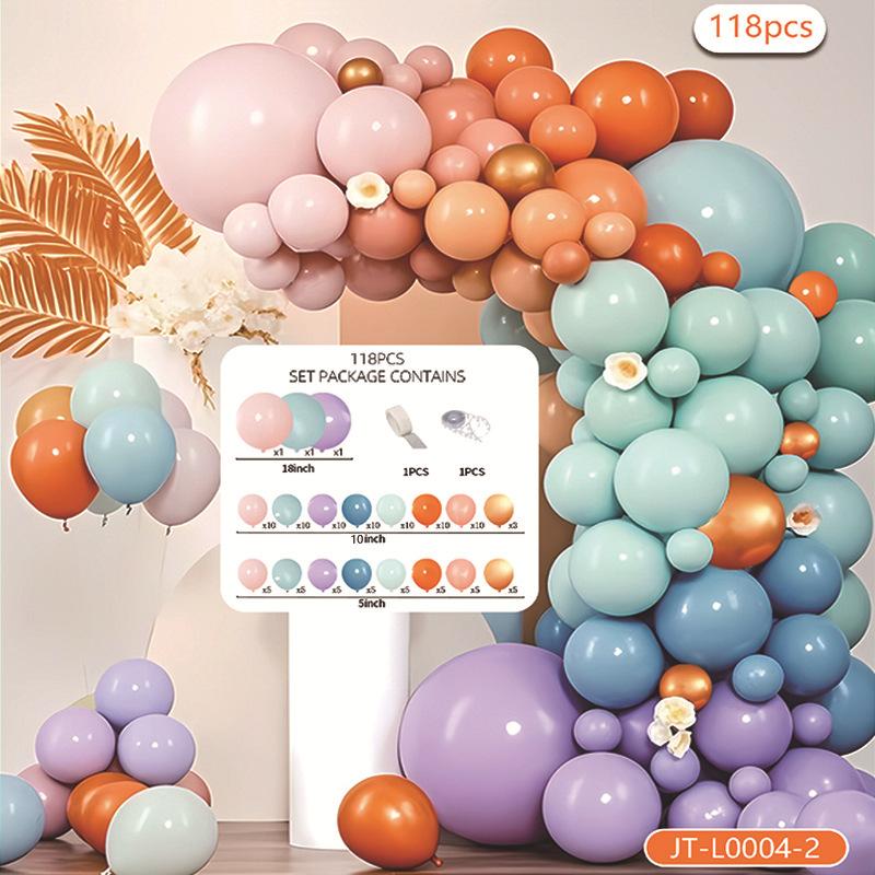 Opening Arch Balloon Chain Birthday Balloon Arrangement Decoration Party Package Set Premium Scene Supplies