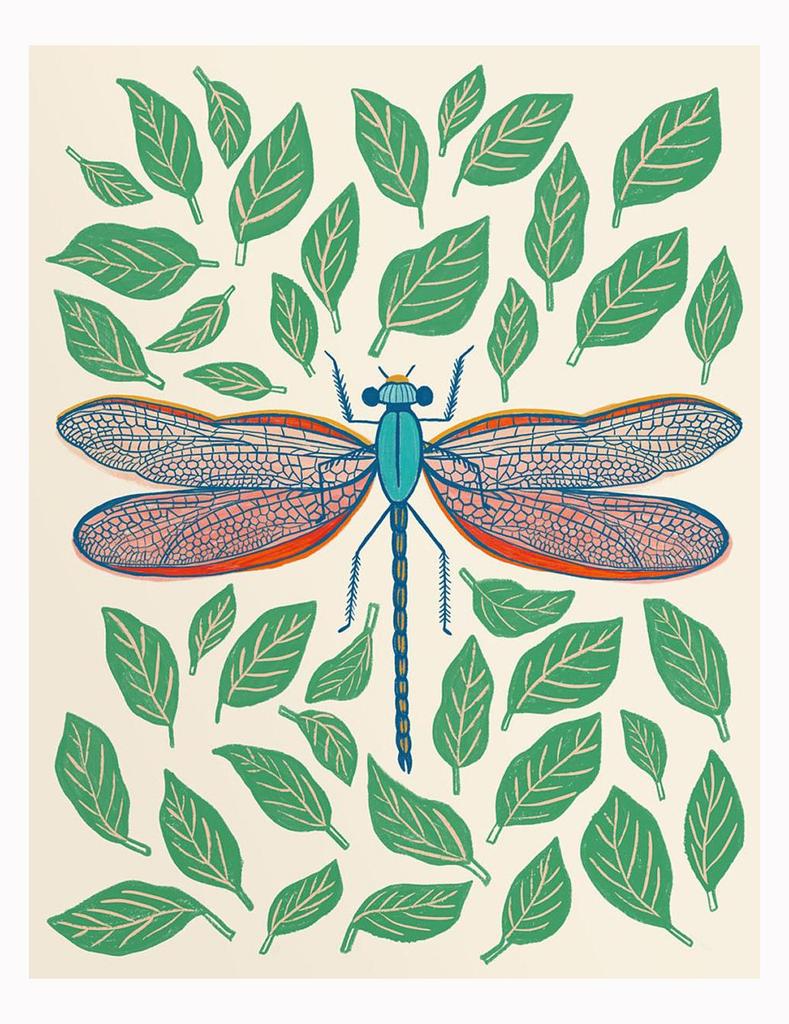 Interesting Retro Natural Cartoon Insect Art Poster Canvas Printing Living Room Bedroom Children's Room Home Decoration Gift