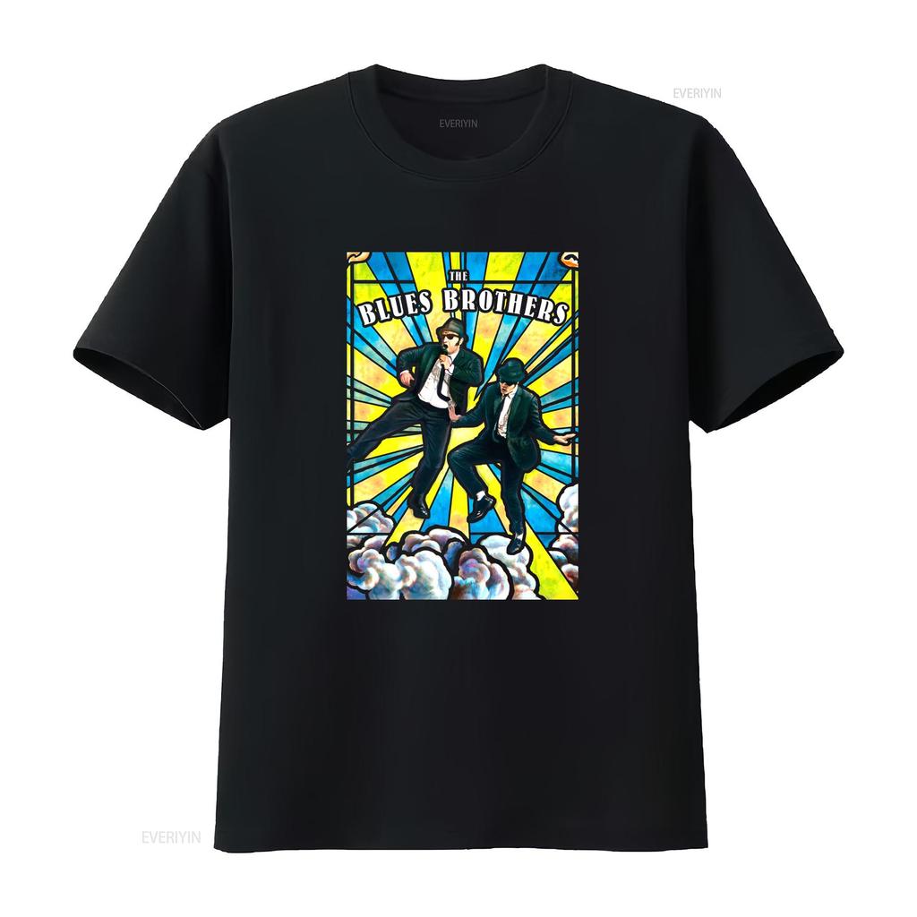 The Blues Brothers 1980 T Shirt Popular Comedy Adventure Action Movie with John Belushi Dan Aykroyd Gen X Vintage Washed Casual