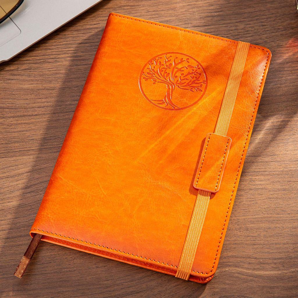 Cross-Border A5 Soft Leather Retro Business Notebook Diary