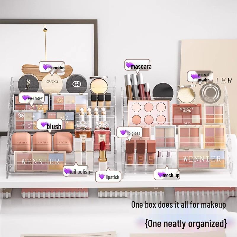 Makeup Display Stand: Organize Lipsticks, Powder, Eyeshadows, and Nail Polish
