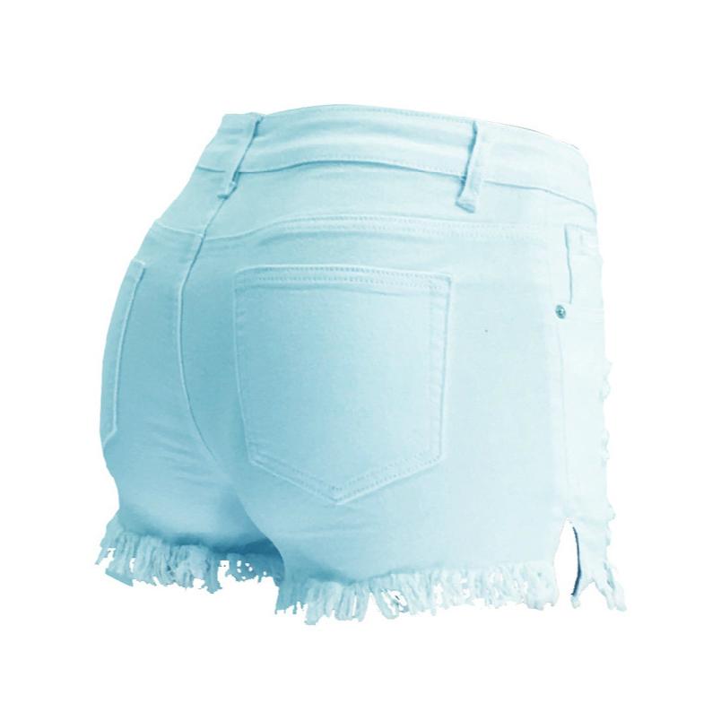 Women Fashion Ripped Jean Shorts Tassel Jeans Summer Sexy Denim Shorts Comfortable High Quality Unique Beautiful and Most Striking Clothes