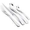 Food Tableware 24Pcs Rainbow Dinnerware 18/10 Stainless Steel Flatware Set Steak Knife Fork Spoon Teaspoon Cutlery Set