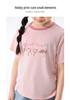 Little Yinman Girls' Pleated Round Neck Short Sleeve T-Shirt