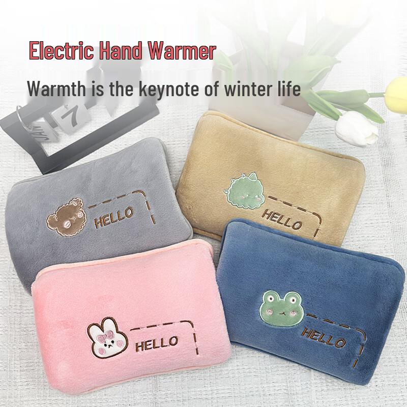 Rechargeable Plush Cartoon Hot Water Bag