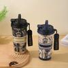 2025 500ml 18oz New Fashion Trend 316 Stainless Steel Insulated Cup Coffee Cup Portable Handle Gift Cup