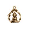 Buddha Statues Charms Multi Color Alloy Pendants For Spiritual Zen Jewelry Making