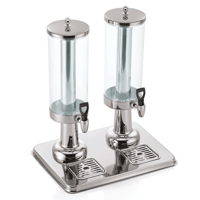 Distributeur de Boissons - ICH-ZAPFE.DE - Tour à bière - 6L - Couleur Gris - Hauteur 50 cm