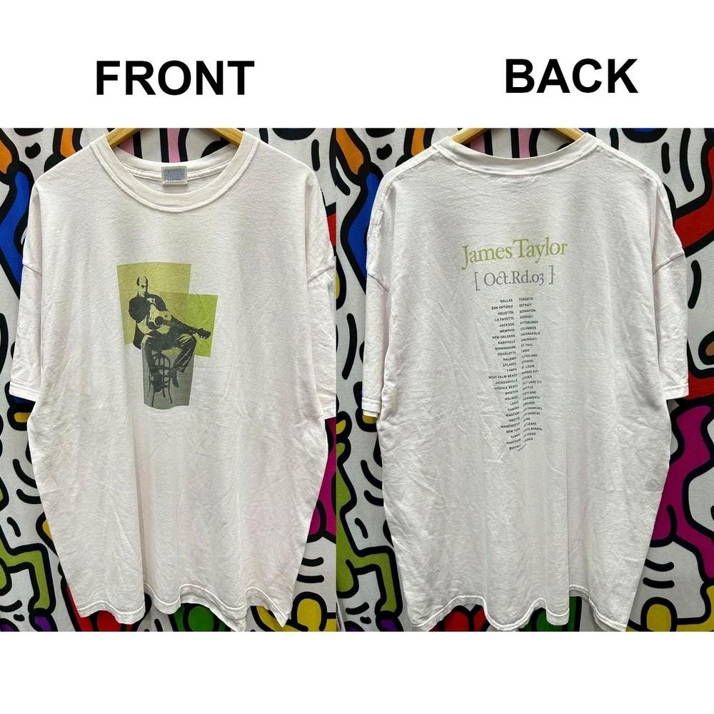 Vintage 2003 James Taylor tshirt white Unisex T-Shirt S