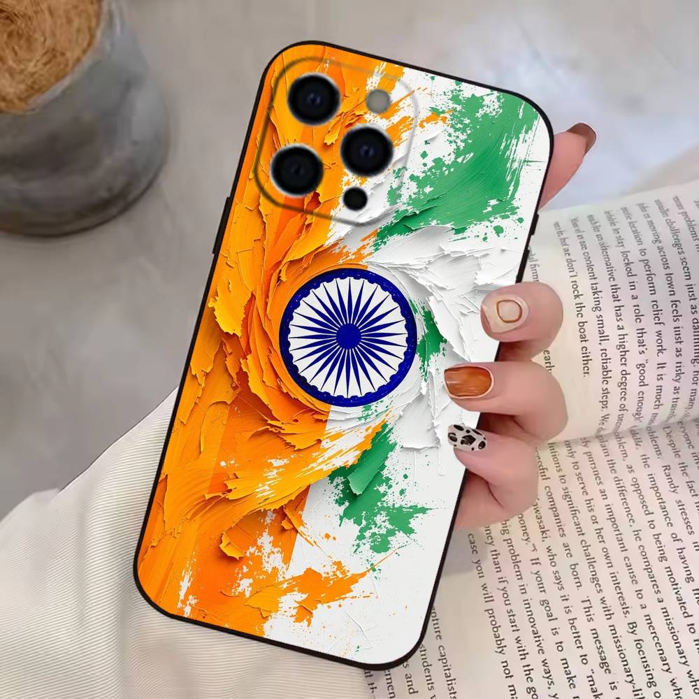 Indian N-National Emble Flag   Phone Case Silicone Soft For IPhone 17 16 15 14 13 12 11 X XR Plus Pro Max Plus
