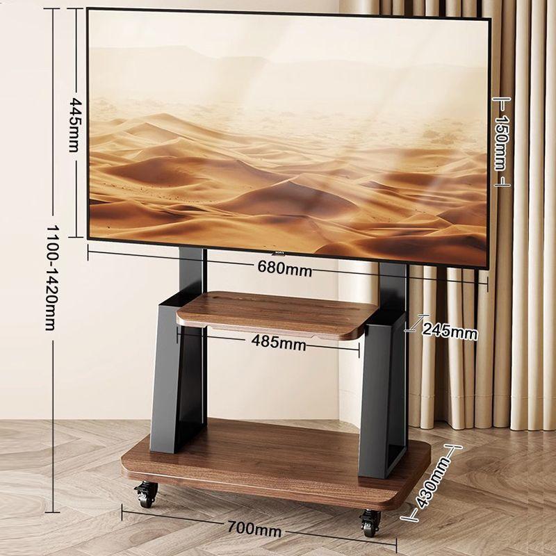 Floor-Standing TV Stand with Wheels for 55-120 Inch Screens