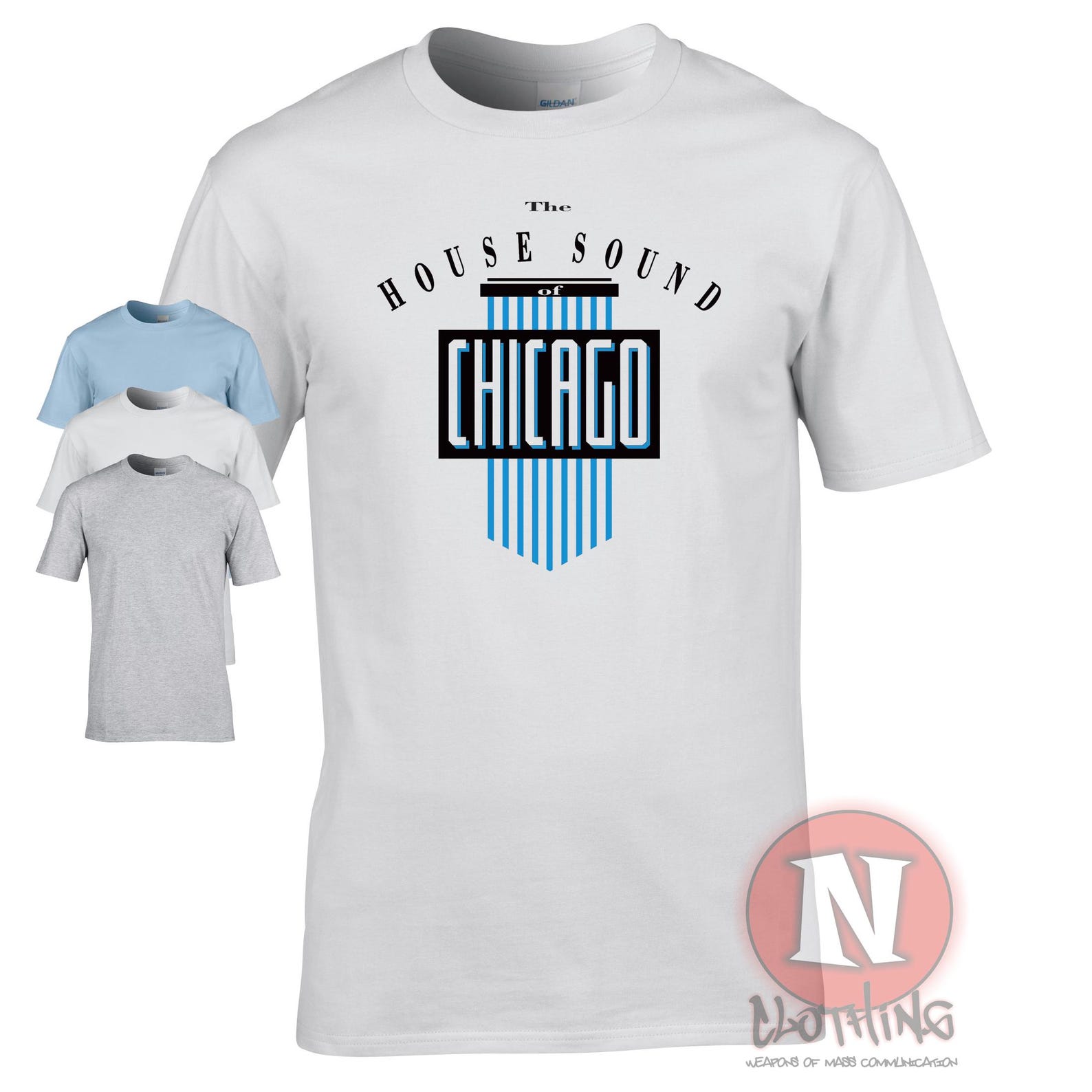 The House sound of Chicago T-Shirt old school 80 s house music tee XL
