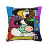 Picasso Funky Abstract Mona Lisa Woman Art Face Throw Pillow Cover Polyester Throw Pillow Cushion Covers